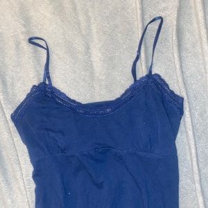 This is comfy tank top from American eagle. Size small/medium. Color is blue
